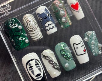 Uñas postizas de Totoro: Studio Ghibli, Derrame de petróleo, Perla y cromo