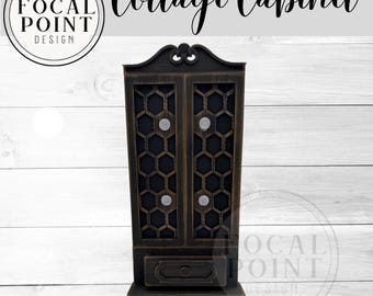 Cottage Cabinet Single drawer Interchangeable Base