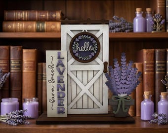 Lavender Interchangeable Barn Door insert