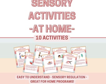 Sensory Activity Handouts – 10 Therapist-Approved Home Activities