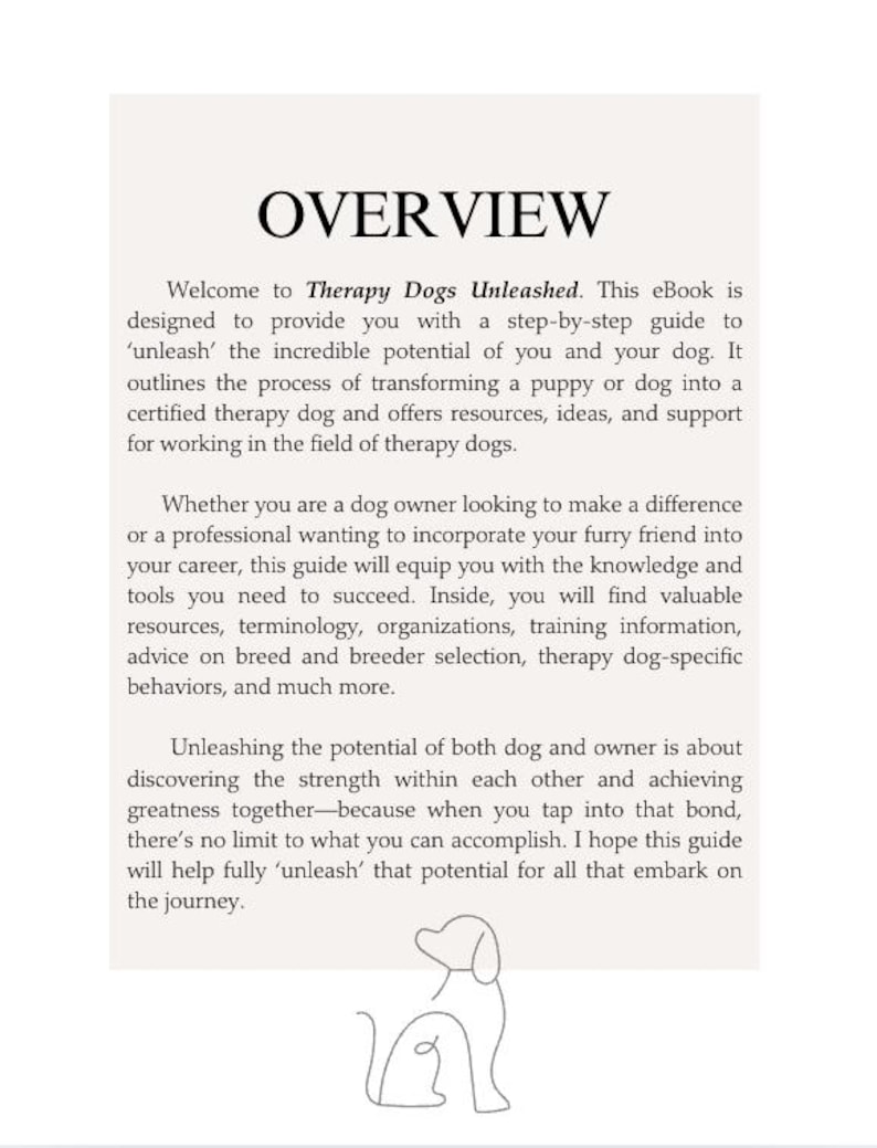Therapy Dogs: Unleashed - A Practical Guide - Etsy