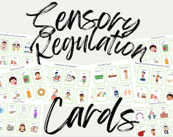 Sensory Regulation Sensory Diet Cards Activities