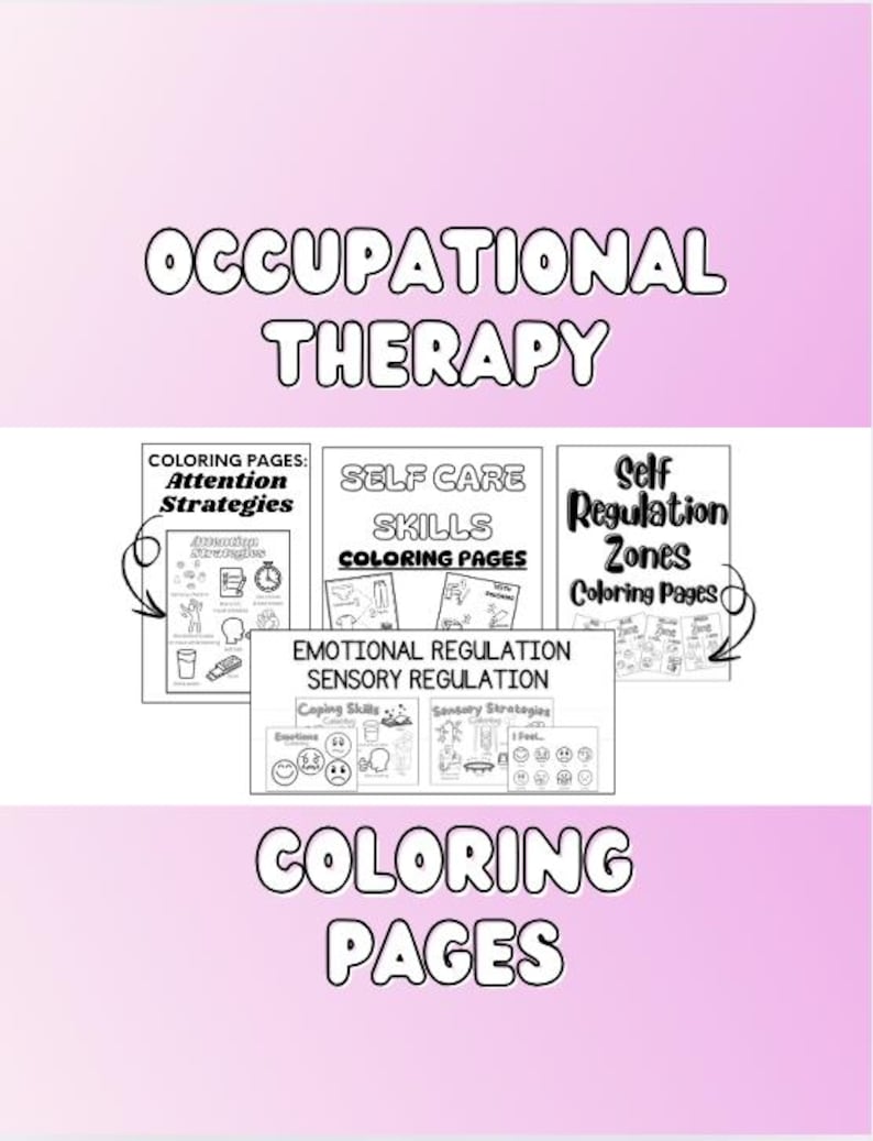 Occupational Therapy - Coloring Pages - Adls, Sensory/emotional ...
