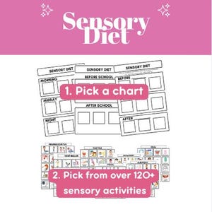 Sensory Diet - Sensory Regulation - Sensory Diet PDF Charts - Sensory Activity