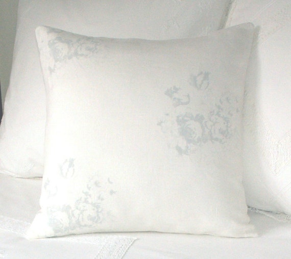 Cabbages and Rose White Dove Hatley Decorative Cushion Pillow Cover 