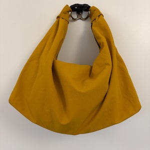 Bolso hobo de nailon, bolso de mano, resistente al agua, convertible en bandolera, correa ajustable, estilo minimalista para hombres y mujeres. imagen 10