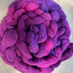 Spinning Roving, Spinning Fibre, Wool, Art Yarn, Spinning Fiber, Felting Fiber, Kettle dyed, Targhee, Merino