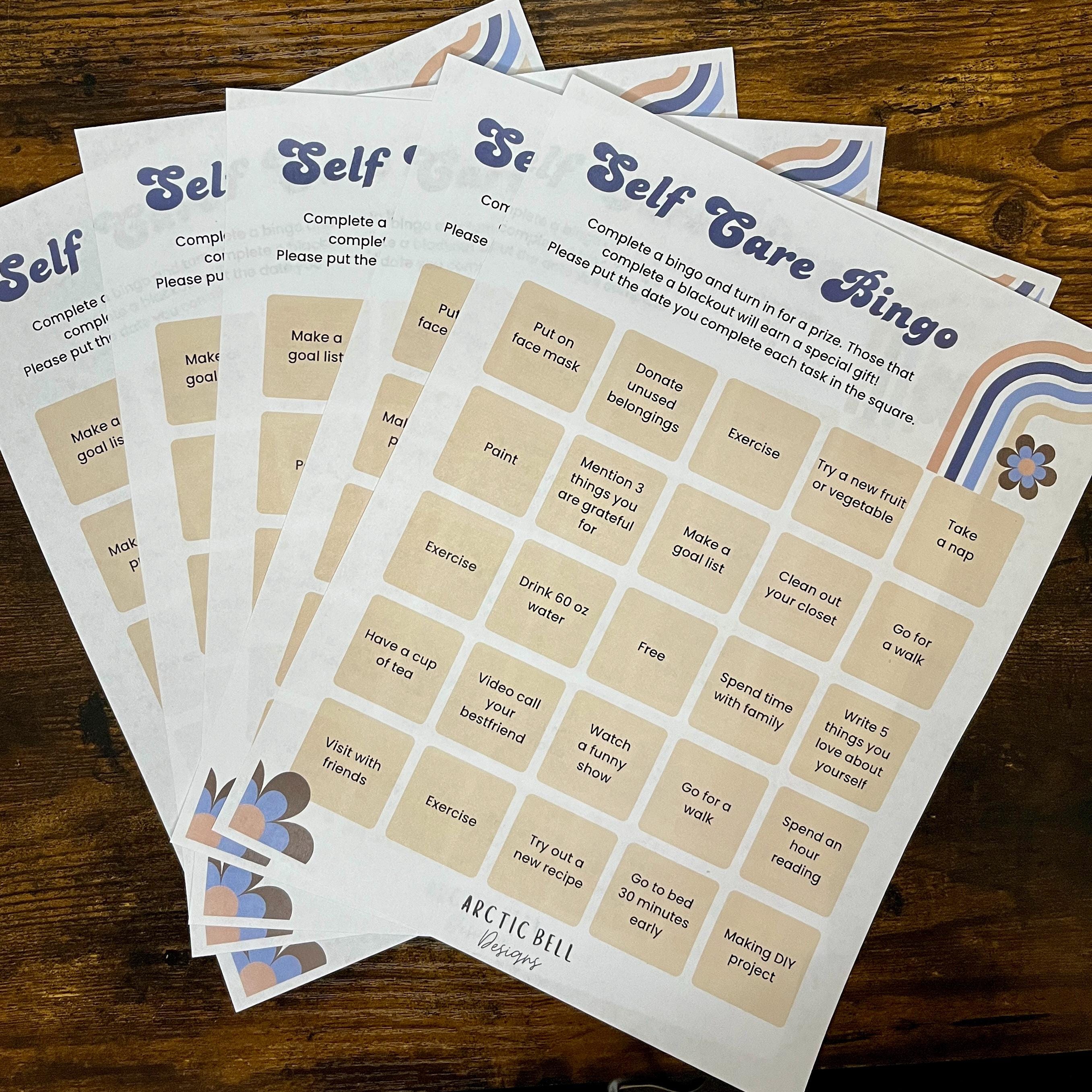 Self Care Bingo, Digital Download