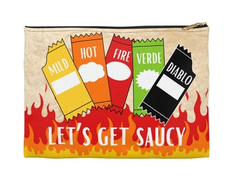 Estuche para accesorios de salsa picante: Regalo para amantes de Taco Bell