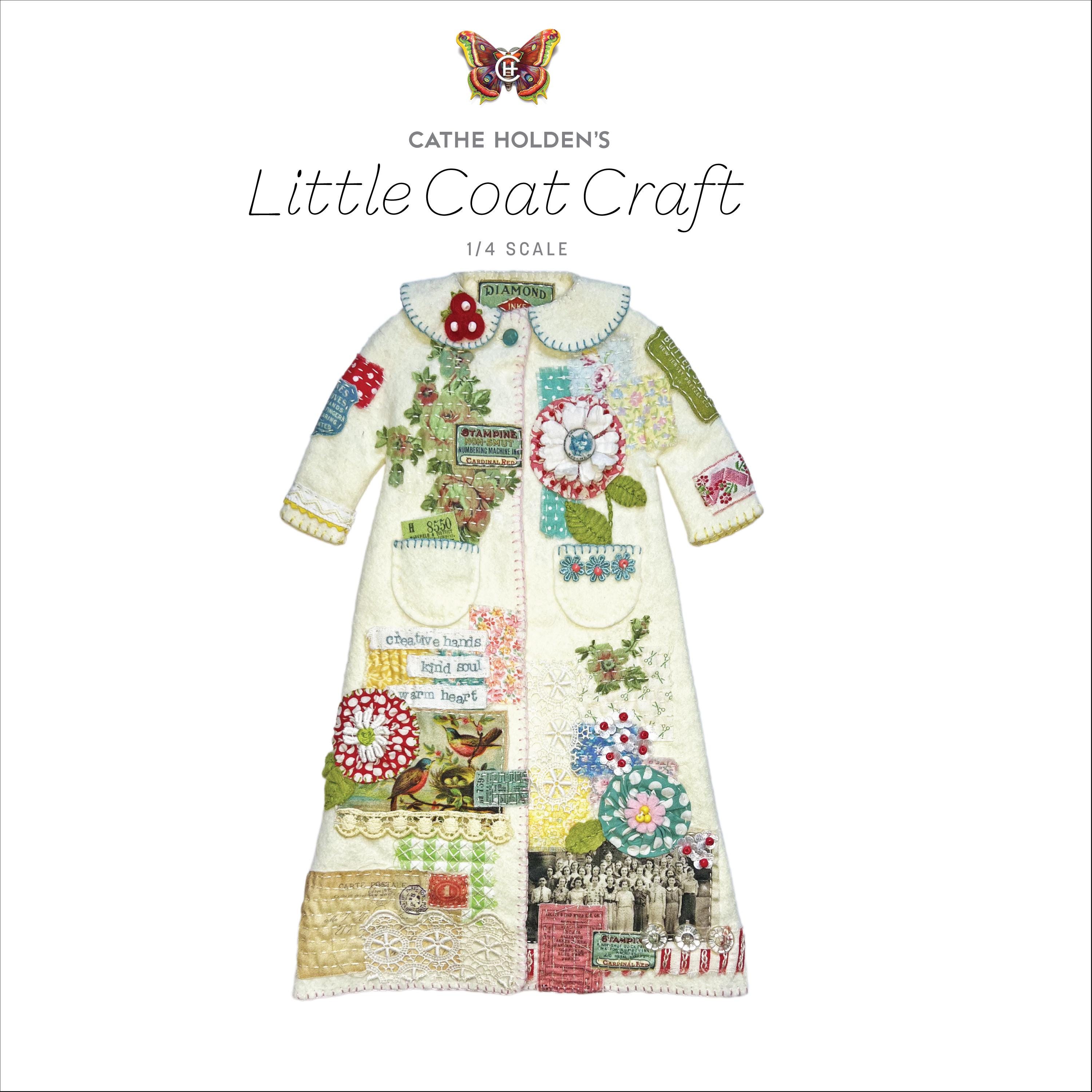 37 Fabulous Felt Crafts For Kids: Simple and Budget-Friendly 19 1/4 Scale Little Coat Craft Wool Felt Scale Digital Printable Pattern