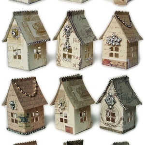 Modèle imprimable Paper House Luminaries, graphiques et instructions