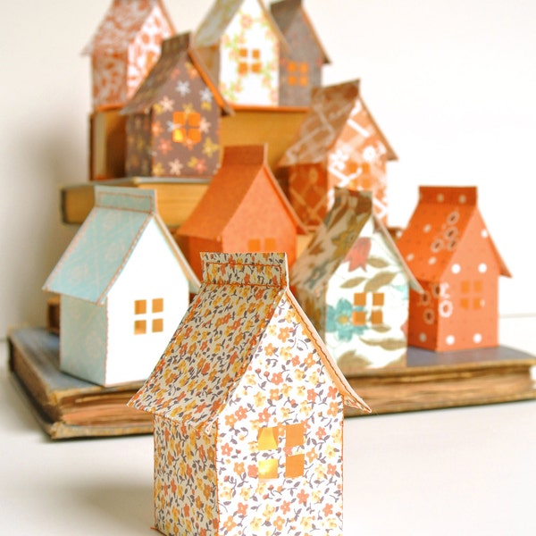 Stitch & Fold Paper House Luminary-set