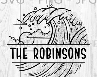 Wave Circle Customizable Graphic, svg, png, jpg