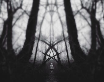 surrealistic dark art photography print 'illusion of self'