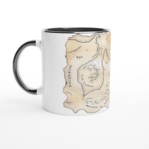 Mug carte fantaisie avec couleur à l'intérieur