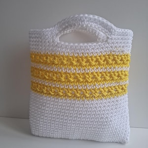 Crocheted cord handbag