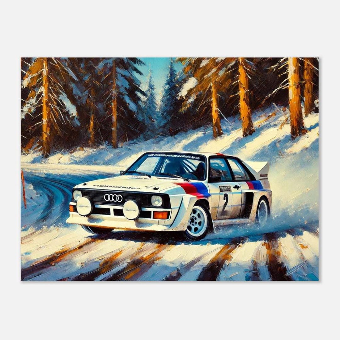 Wall Rally Audi Group B Rally Wall Art | Matte Print | Audi Group B Rally | Rally ...