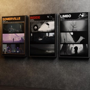 Limbo, binnenkant, Somerville Art - digitaal posterpakket &#39;Atmospheric Indie Game Trio&#39;, gamingmuurkunst, woondecoratie (18 x 24 inch)