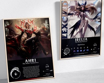 Póster artístico personalizado de League of Legends: Impresión de la exposición de LoL (descarga digital)