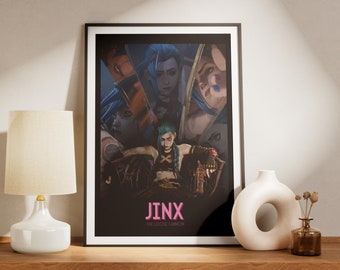 Arcane Jinx Poster: League of Legends Wall Art (Digital Download)