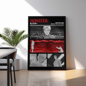 Monster - Anime Digital Download Poster - Classic Anime Art Print (18x24 inches)