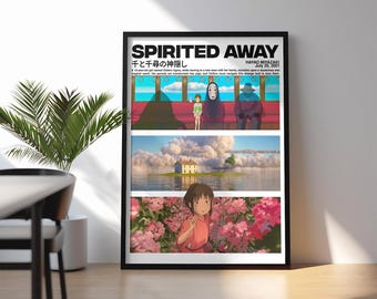 Spirited Away - Digital Download Poster - Classic Anime Movie Art Print (18x24 inches)