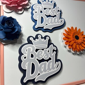 Handgemachte magnetische Karte ‘Best Dad’