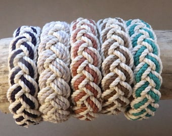 stripe rope bracelet turk head bracelet cotton knot bracelet 4673