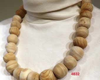 cedar bead necklace 4832 4833