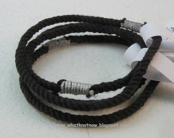 small black string bracelet 3231