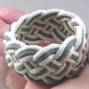 grey five part rope bracelet 214