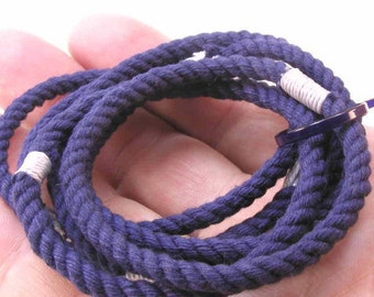 slender navy string bracelet 3173