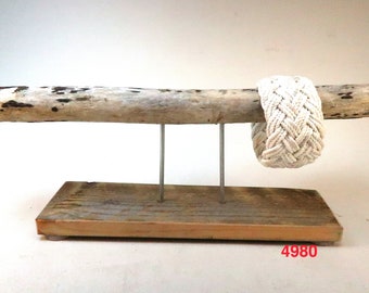 driftwood bracelet holder display stand with wood base