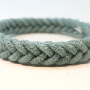 verdigris herringbone weave rope bracelet by WhatKnotShop on ETSY