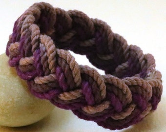 nightshade purple layered rope bracelet 4507