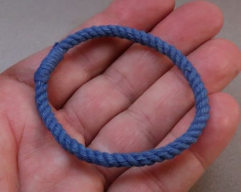 blue string rope bracelet  3223