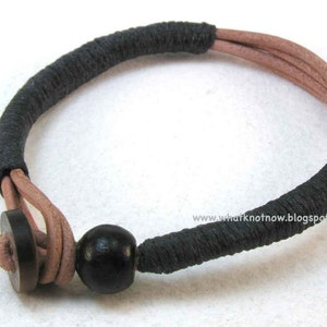 leather cord toggle bracelet 3024