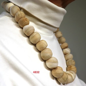 cedar bead necklace 4832 4833