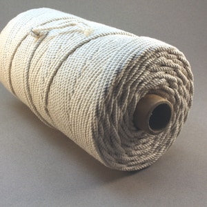 spool cotton cord twisted cord natural white
