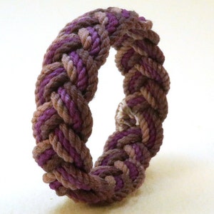 Nachthimmel Türkenkopf Knotenseil Armband 4494