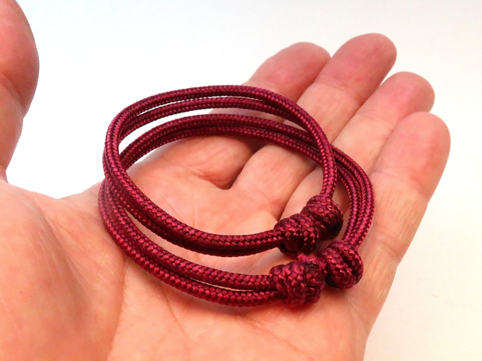 Red Sliding Knot Rope Bracelet 4618 Etsy
