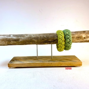 driftwood bracelet product display stand with wood base