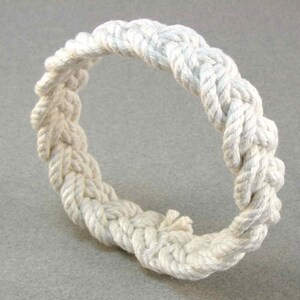 heavy two strand cotton bracelet turk head knot bracelet by WhatKnotShop on ETSY