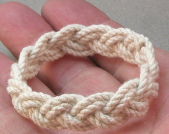 two strand child size rope bracelet sailor bracelet turk head knot bracelet 3539