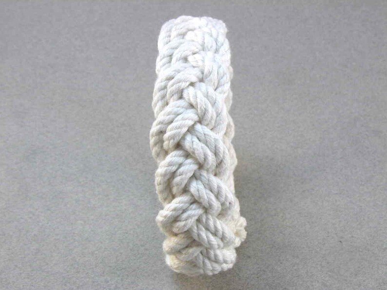 heavy two strand cotton bracelet turk head knot bracelet by WhatKnotShop on ETSY