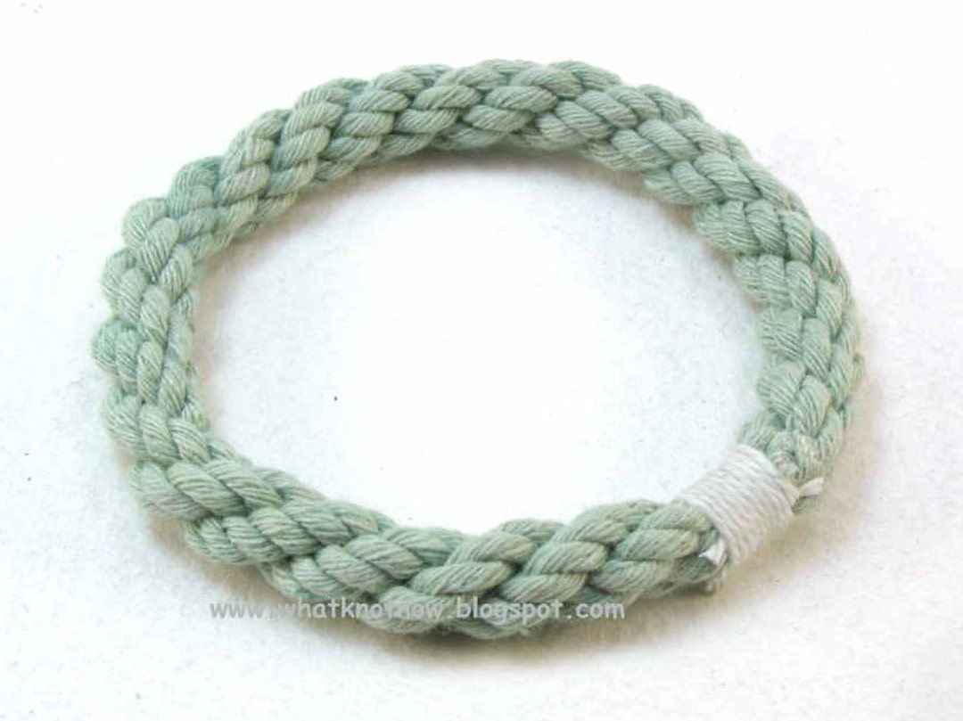 Sea Green Rope Bracelet 2700 Etsy New Zealand