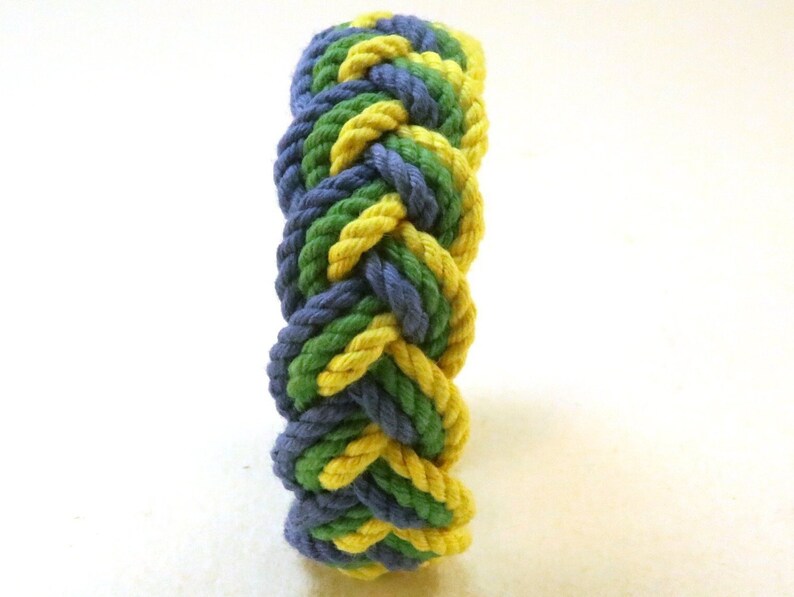 Spring Green Rope Bracelet Turks Head Knot Rope Bracelet 4491 Etsy