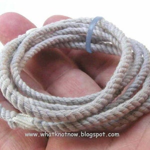 light grey string bracelet size S 3163