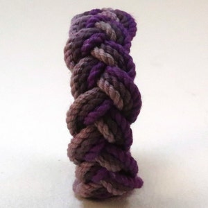 nightshade purple layered rope bracelet by WhatKnotShop on ETSY