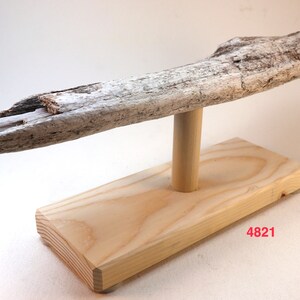 driftwood bracelet holder display stand with wood base